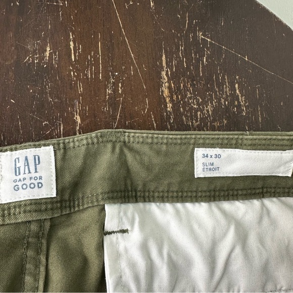 Gap Slim Fit Olive Green Jeans 34 - Picture 3 of 3